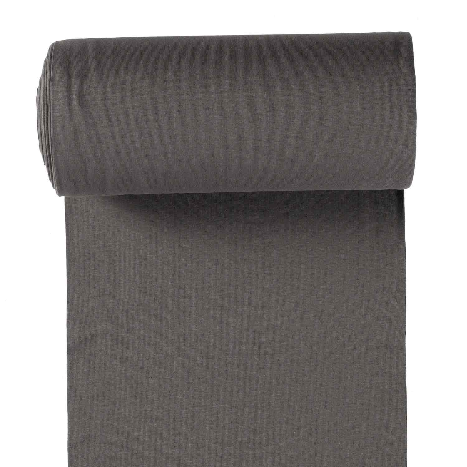 Bündchen uni Taupe Grau - 1010