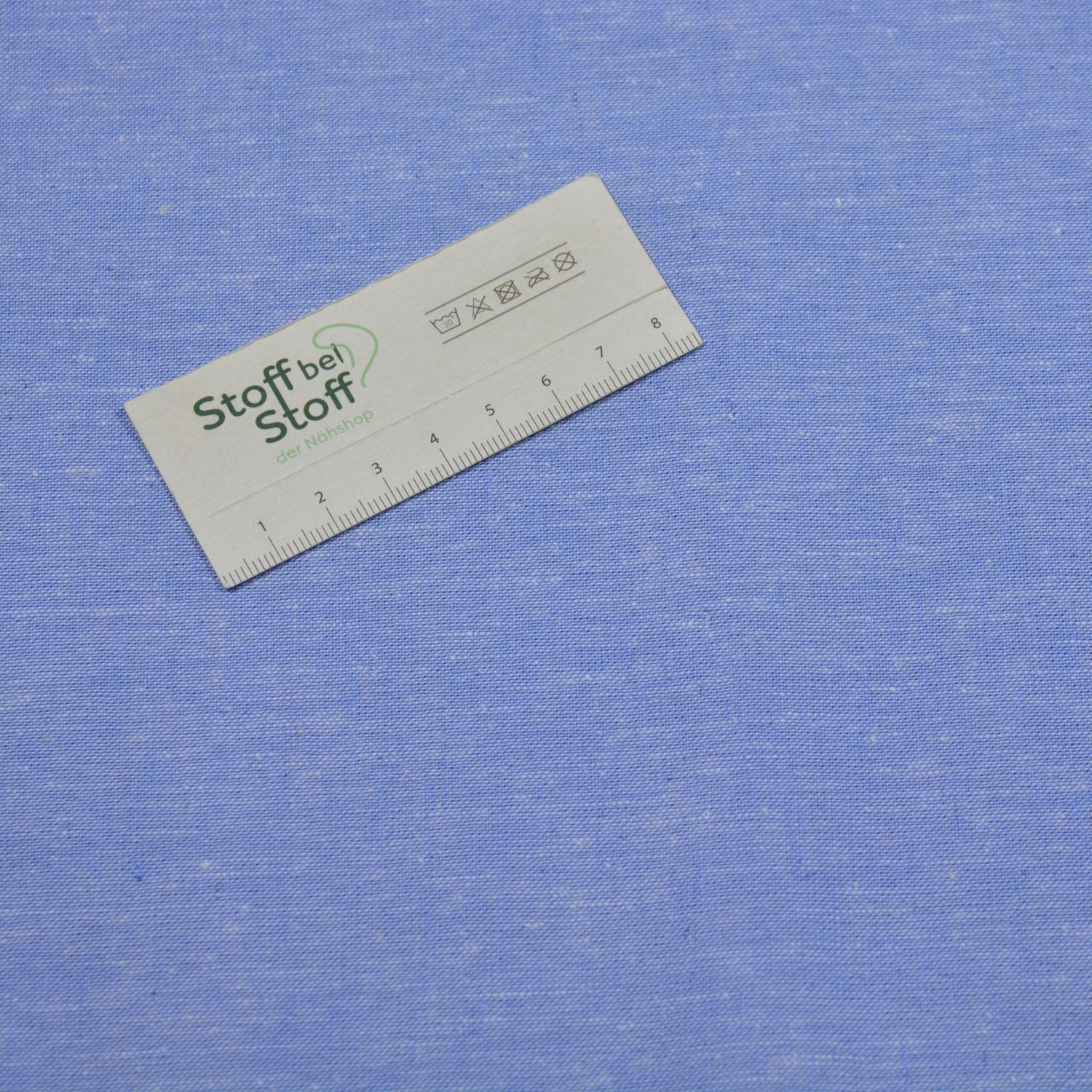 Leinen-Baumwolle "Himmelblau Meliert" - SBS12774