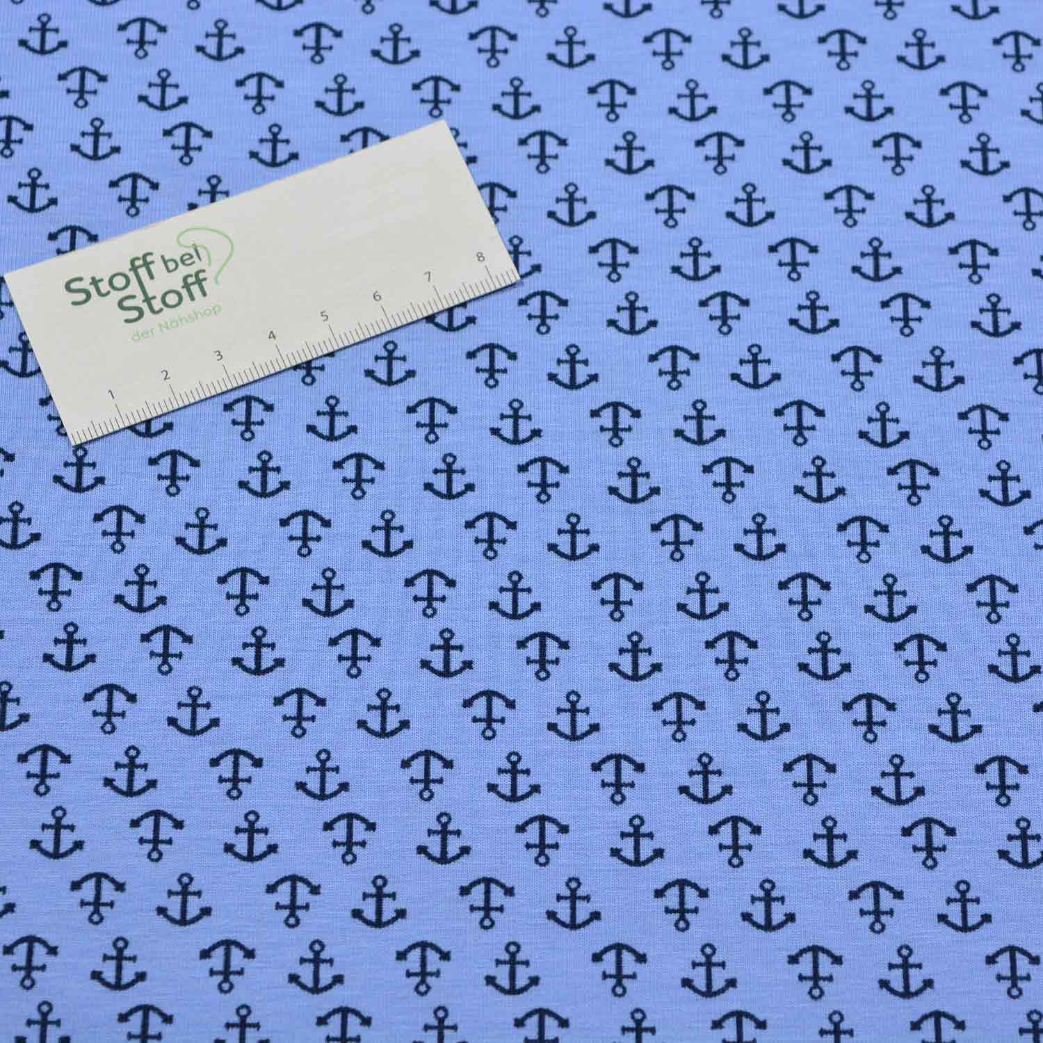Baumwoll-Jersey "Kleine Anker" SBS11494 Baumwoll-Jersey "Kleine Anker" SBS11494