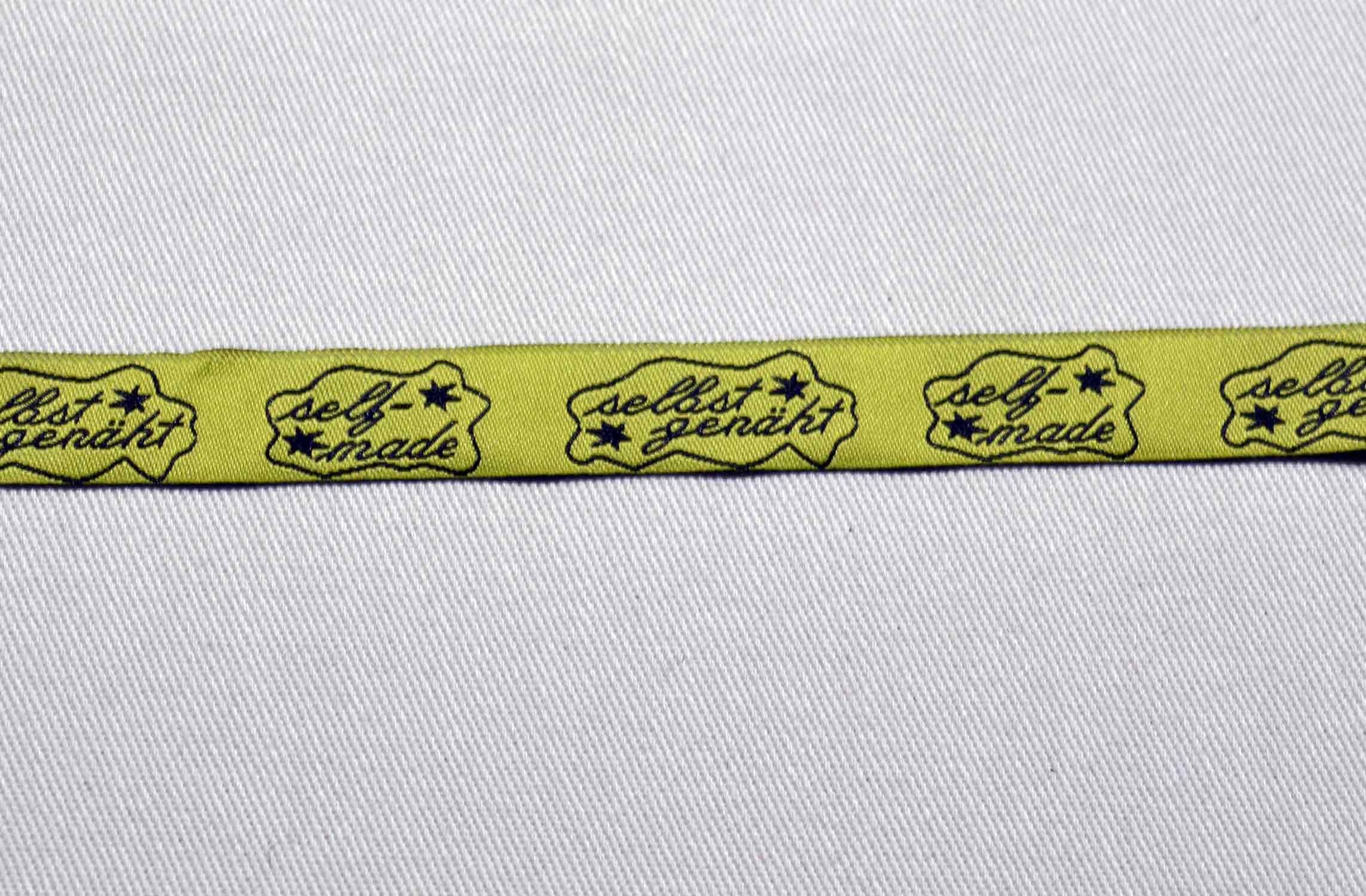 Webband "Selbstgenäht" Kiwi Webband "Selbstgenäht" Kiwi